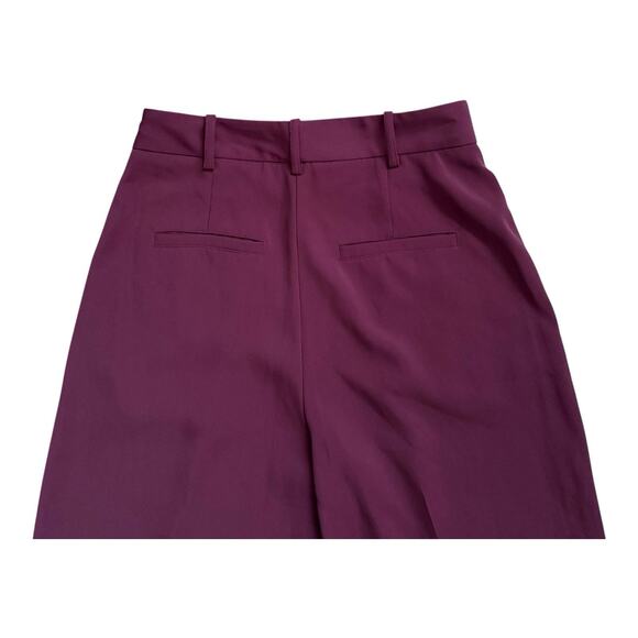 FRENCH CONNECTION Womens Size US 4 Purple High Rise Harrie Pleated Dress Pants - Picture 4 of 6